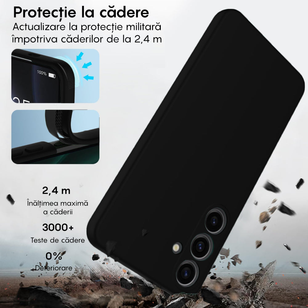 Husa Soft Silicone - Samsung Galaxy A55 5G - Negru