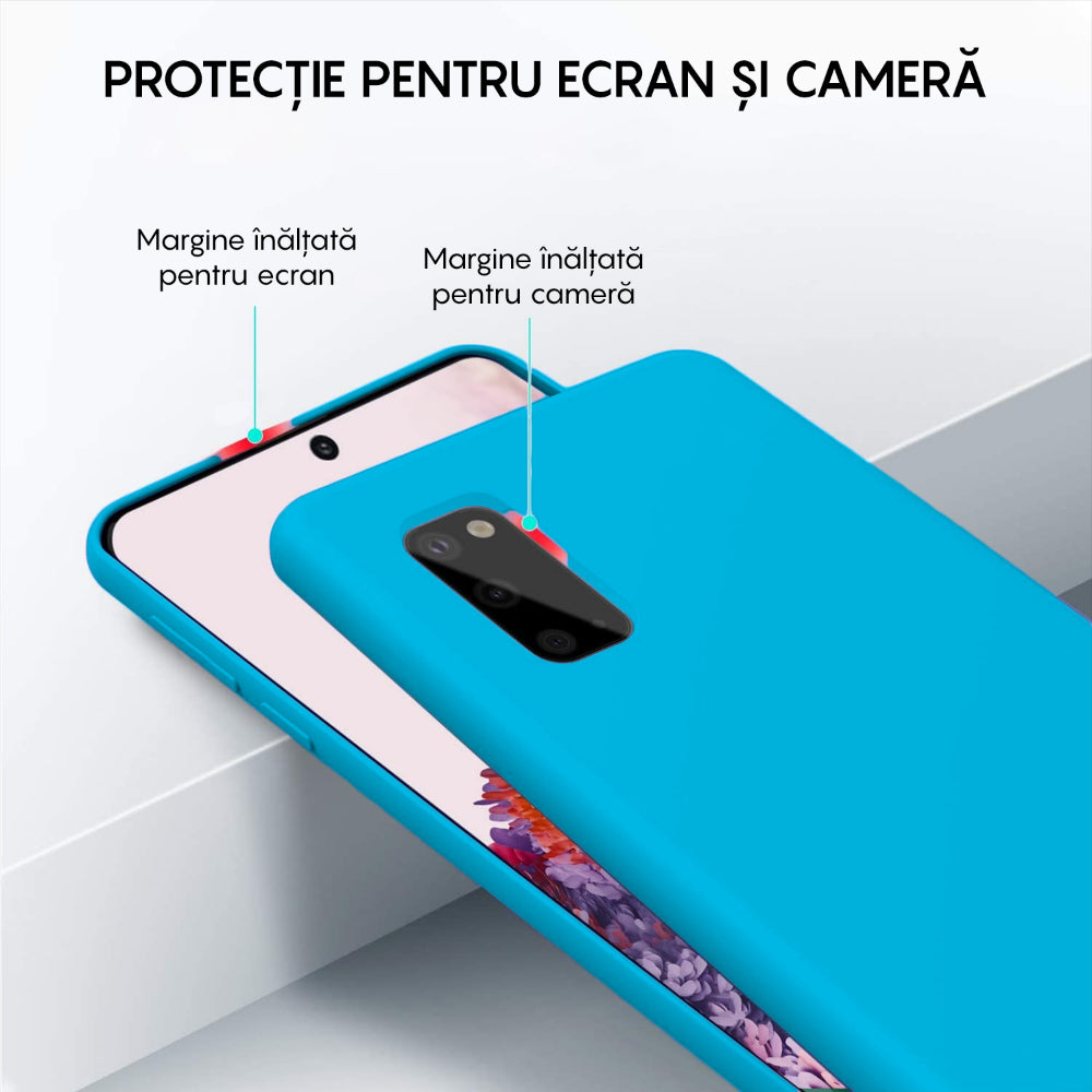 Husa Soft Silicone - Samsung Galaxy S20 - Cadet Blue