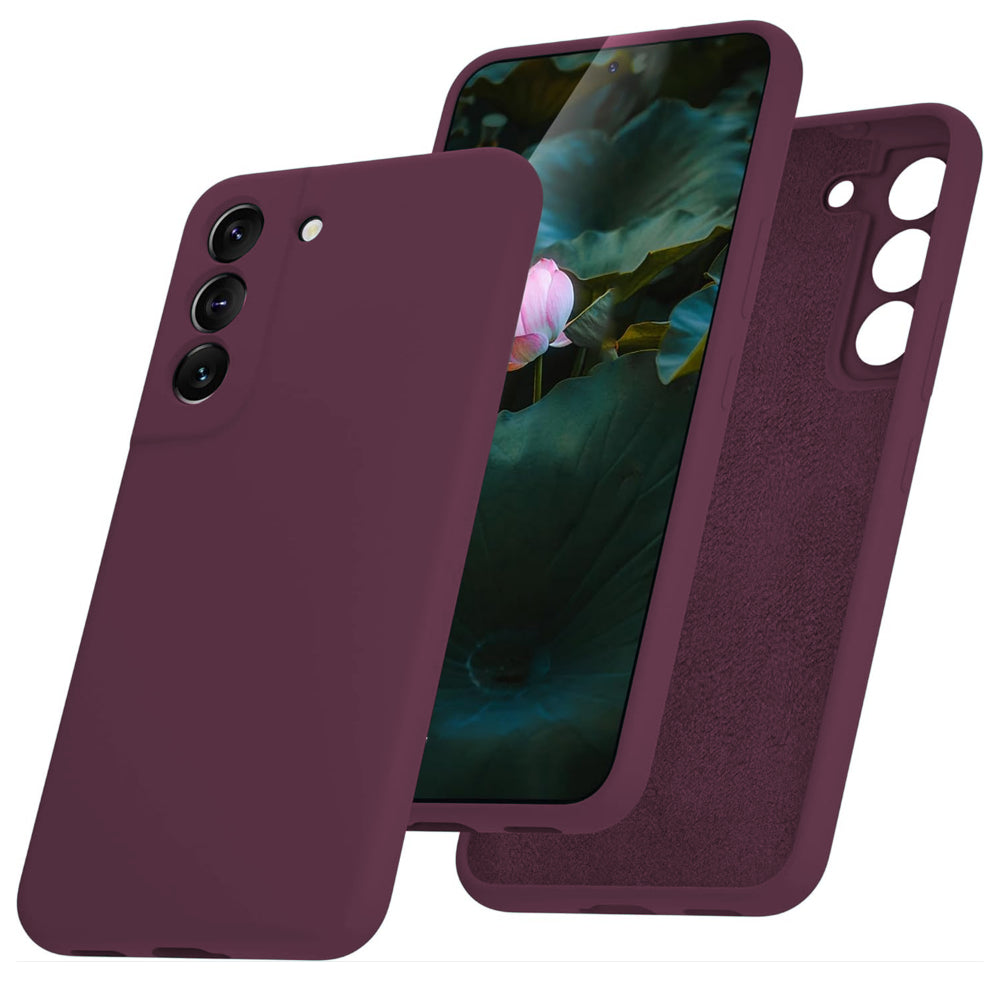 Soft Silicone Case - Samsung Galaxy S22 - Burgundy
