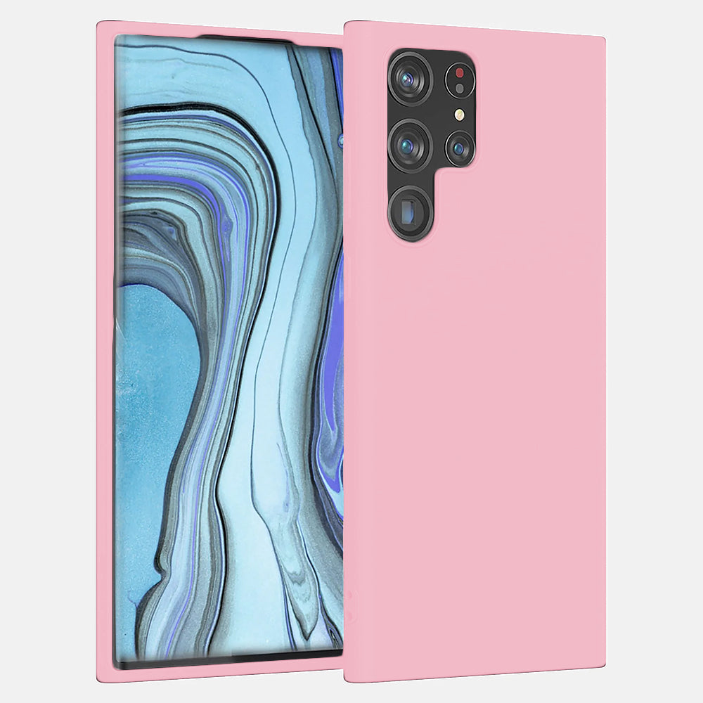 Soft Silicone Case - Samsung Galaxy S22 Ultra - Pink