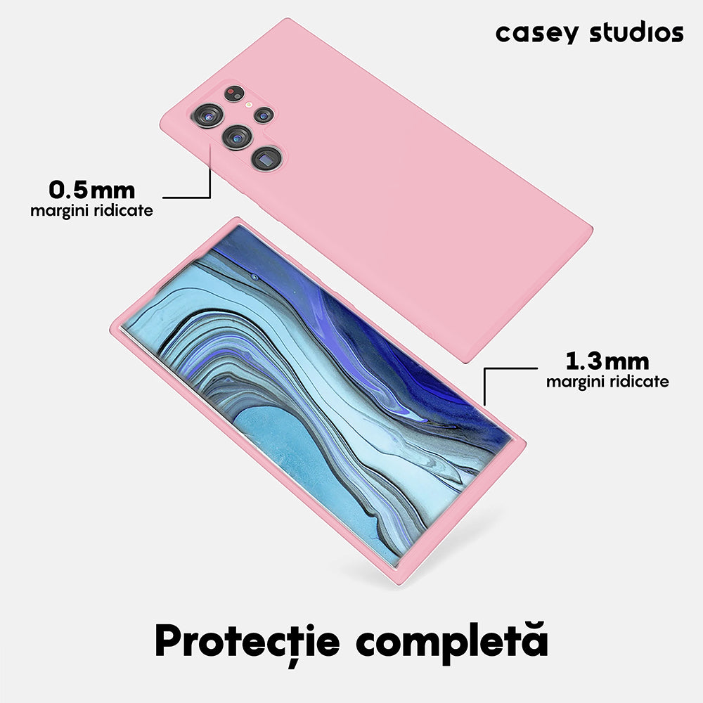 Soft Silicone Case - Samsung Galaxy S22 Ultra - Pink