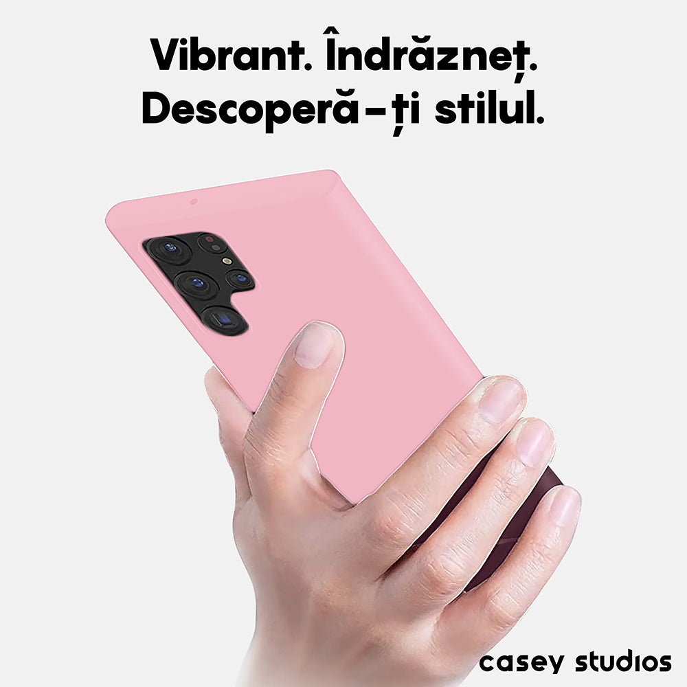 Soft Silicone Case - Samsung Galaxy S22 Ultra - Pink