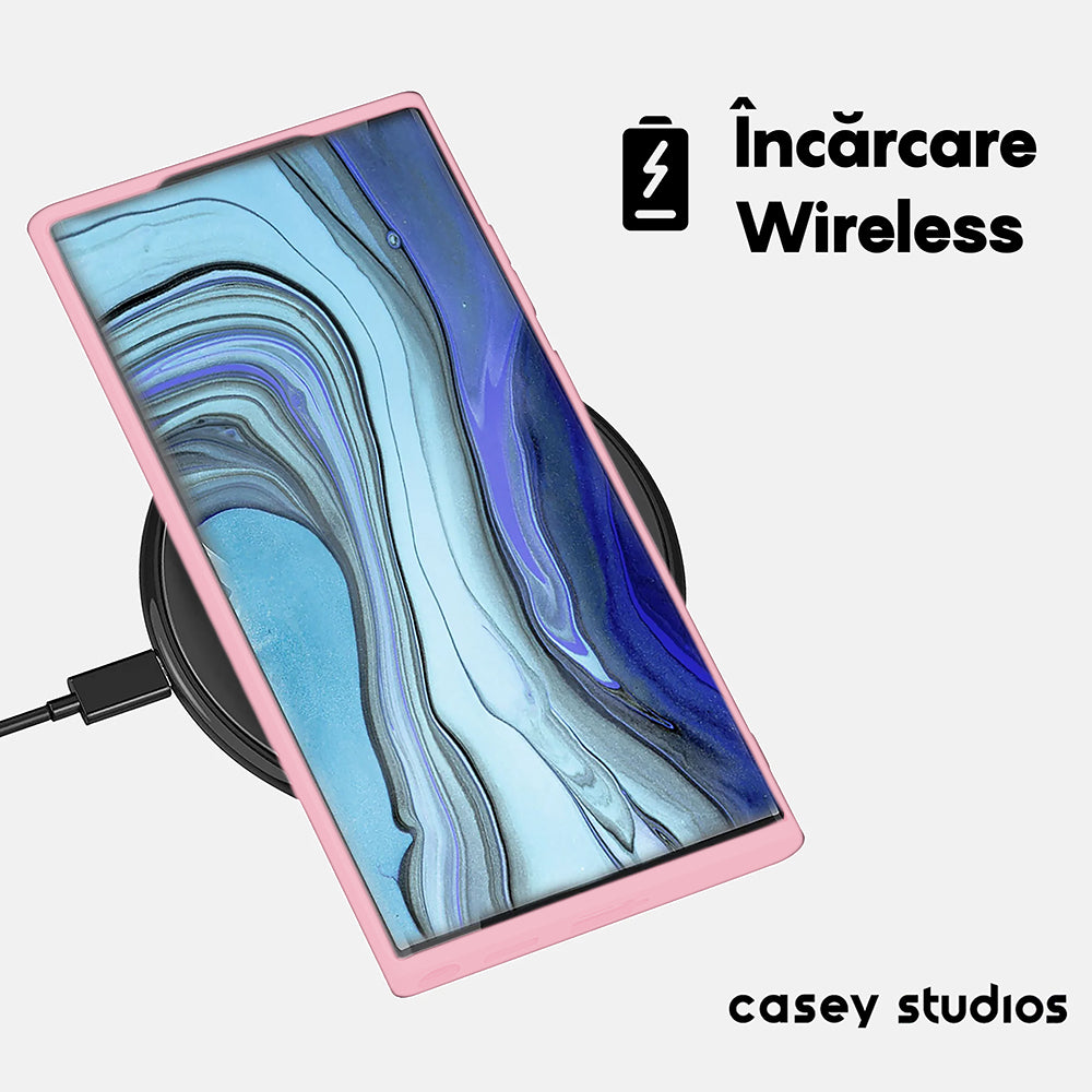 Soft Silicone Case - Samsung Galaxy S22 Ultra - Pink