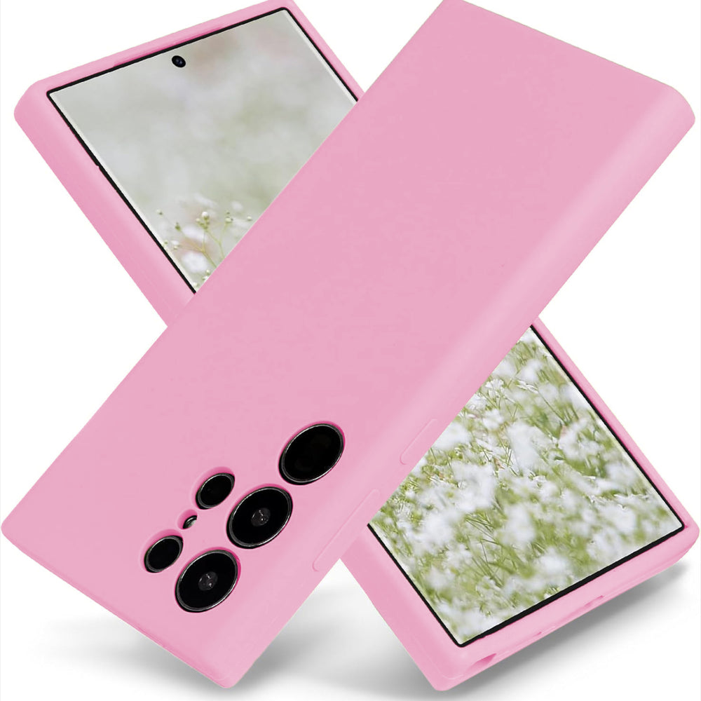 Husa Soft Silicone - Samsung Galaxy S23 Ultra - Roz