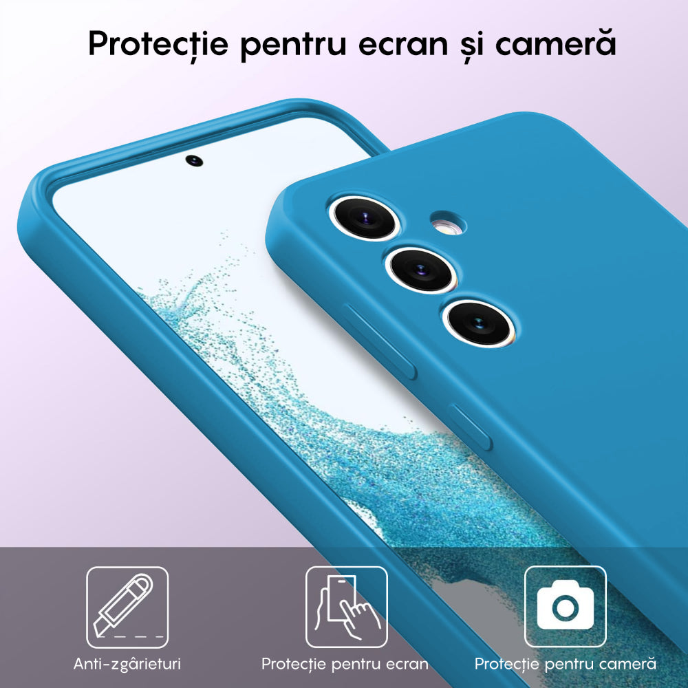 Husa Soft Silicone - Samsung Galaxy S24 - Cadet Blue