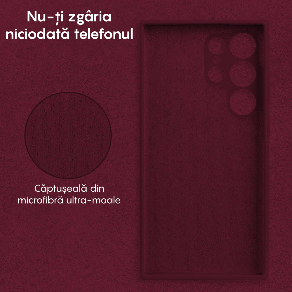 Husa Soft Silicone - Samsung Galaxy S24 Ultra - Burgundy