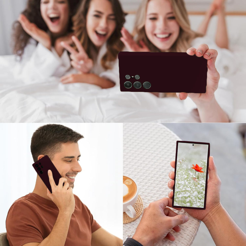 Husa Soft Silicone - Samsung Galaxy S24 Ultra - Burgundy