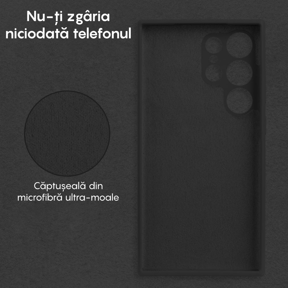 Husa Soft Silicone - Samsung Galaxy S24 Ultra - Negru