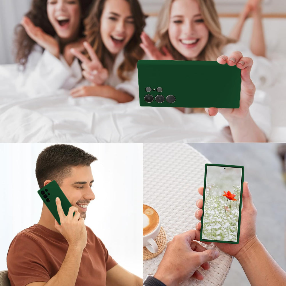 Husa Soft Silicone - Samsung Galaxy S24 Ultra - Webster Green
