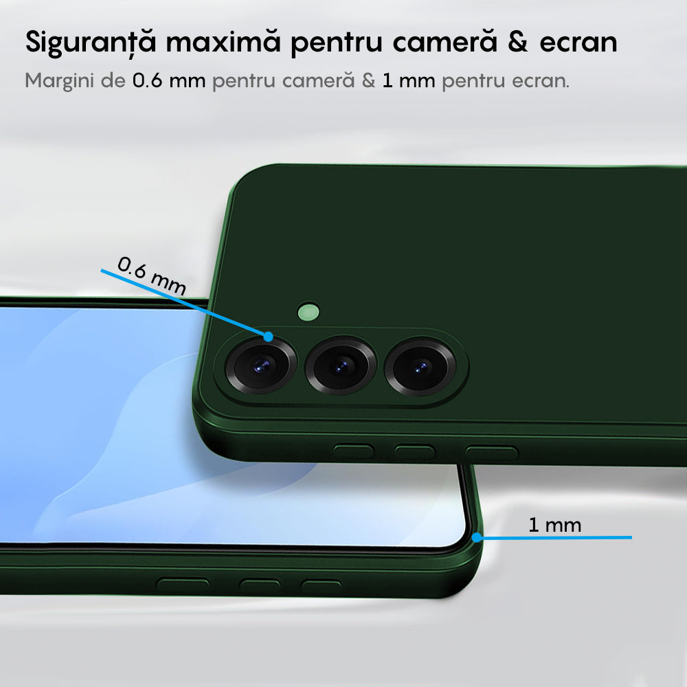 Husa Soft Silicone - Samsung Galaxy S25 - Webster Green