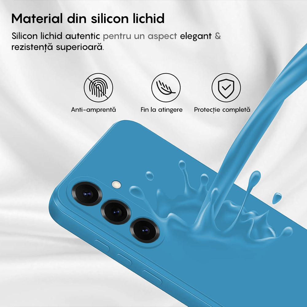 Husa Soft Silicone - Samsung Galaxy S25 Plus - Cadet Blue