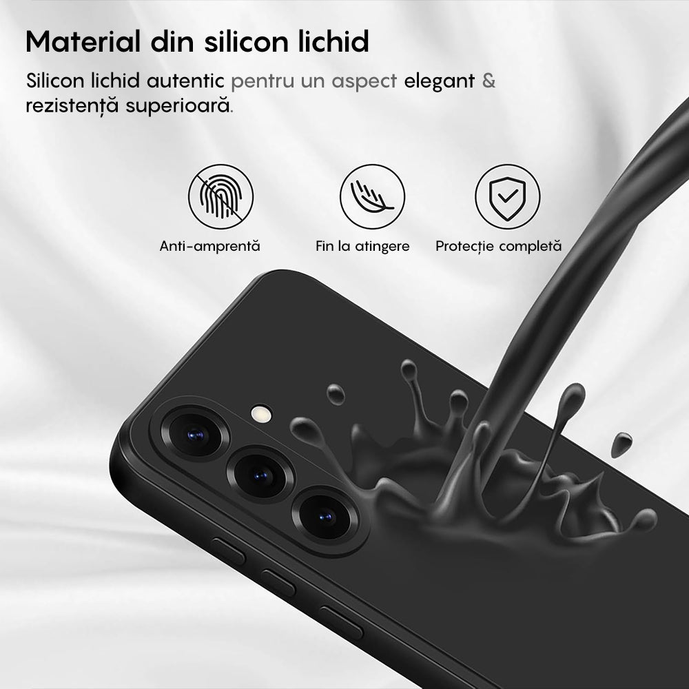 Husa Soft Silicone - Samsung Galaxy S25 Plus - Negru