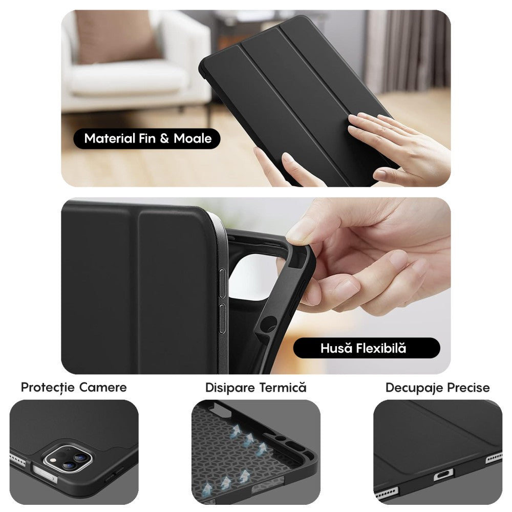 Husa MagneticX - iPad Mini 6/Mini 7 8.3" - Negru