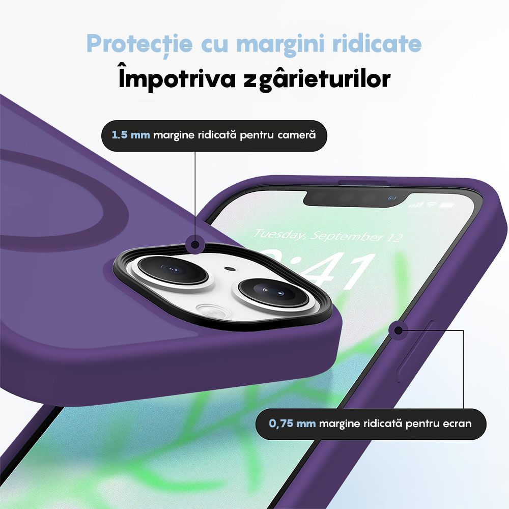 Husa MagSafe - iPhone 14 - Dark Purple