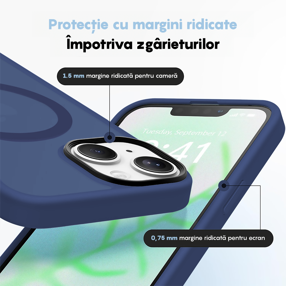 Husa MagSafe - iPhone 14 - Gentleman Blue