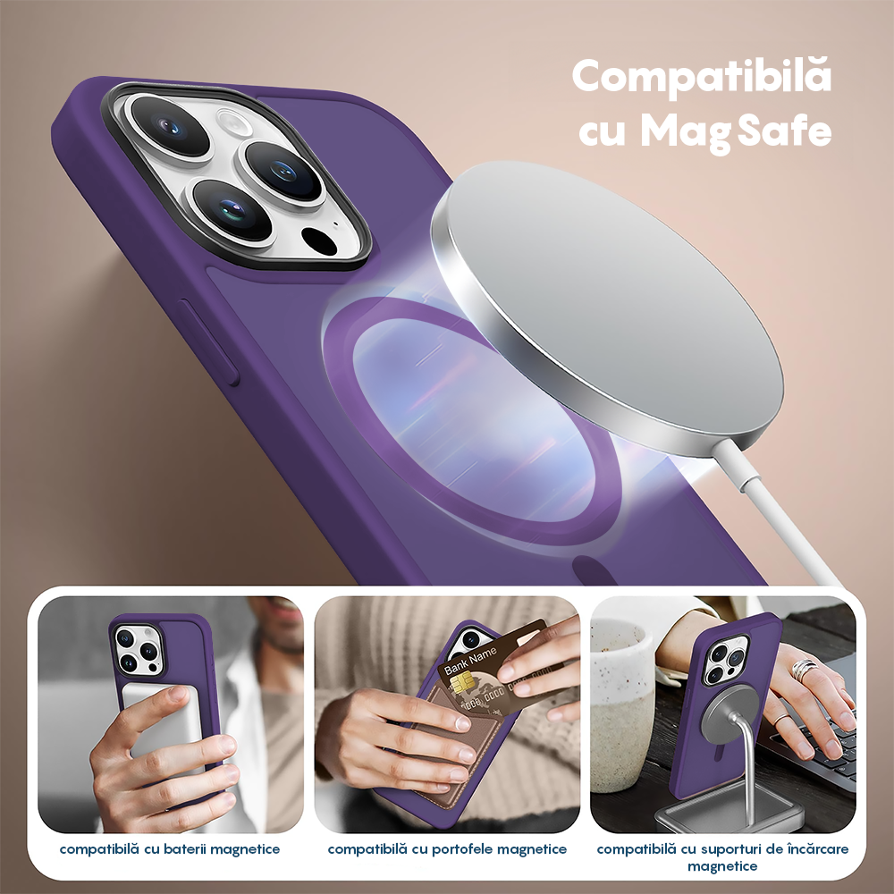 Husa MagSafe - iPhone 14 Pro - Dark Purple