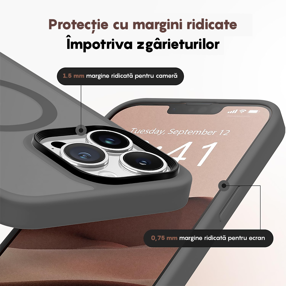 Husa MagSafe - iPhone 14 Pro Max - Light Grey