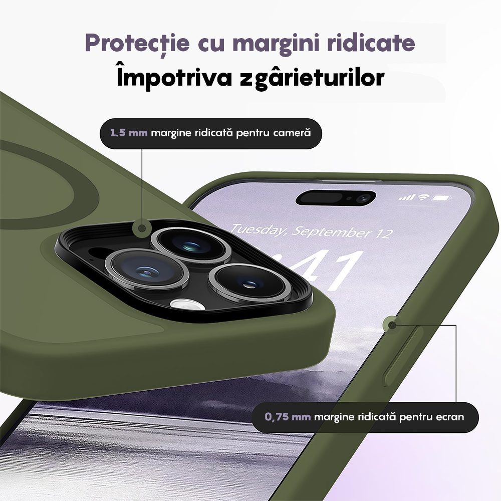 Husa MagSafe - iPhone 15 Pro - Green