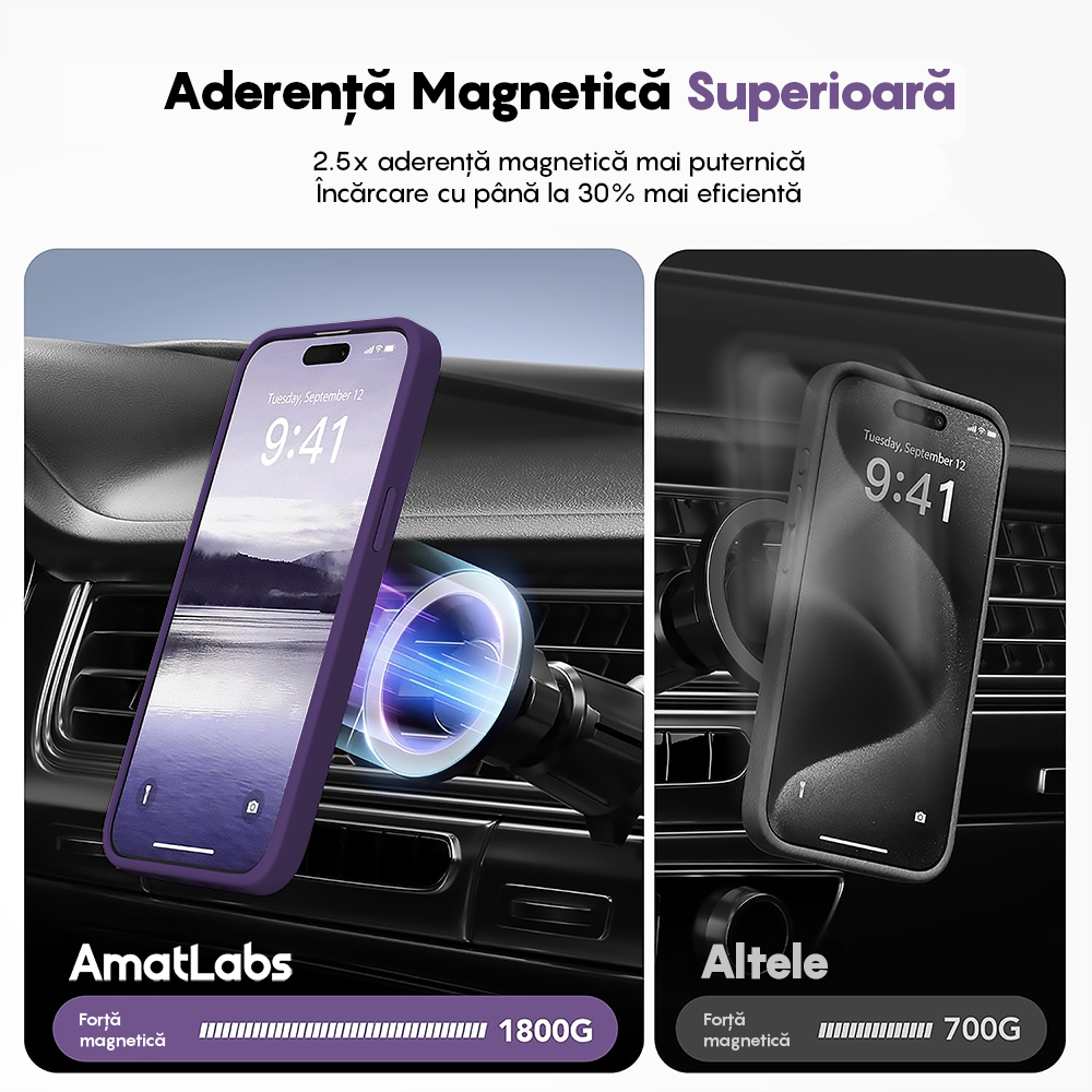 Husa MagSafe - iPhone 15 Pro - Dark Purple