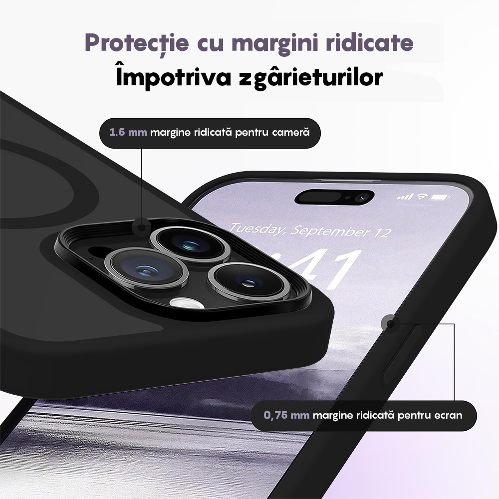 Husa MagSafe - iPhone 16 Pro - Negru