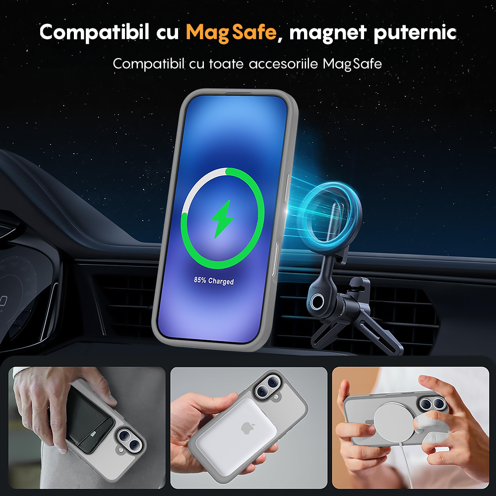 Husa MagSafe - iPhone 17 - Gri Deschis