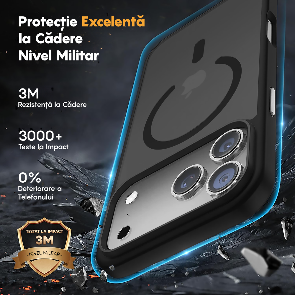Husa MagSafe - iPhone 17 Pro Max - Negru