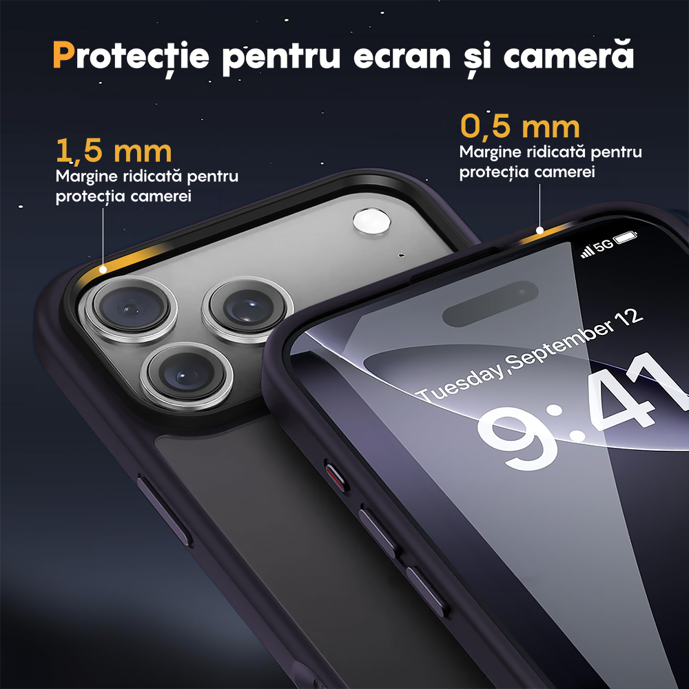 Husa MagSafe - iPhone 17 Pro Max - Mov Inchis