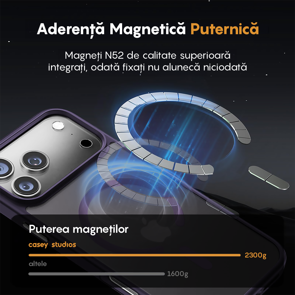 Husa MagSafe - iPhone 17 Pro Max - Mov Inchis