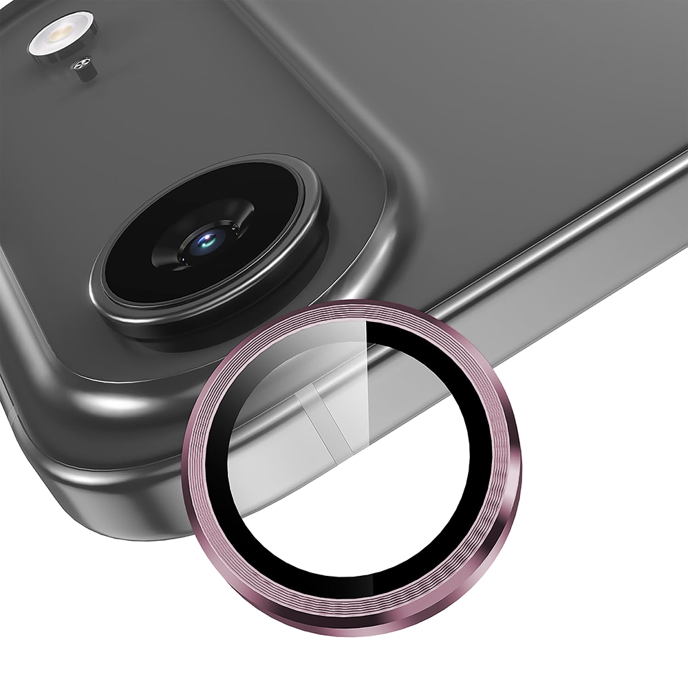 Folie Sticla Lentile Camera MaxDefense+ - iPhone 17 Air - Roz