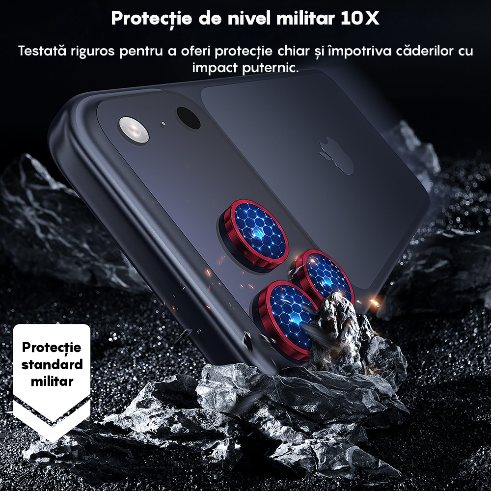MaxDefense+ Camera Lens Glass Film - iPhone 17 Pro / 17 Pro Max - Red
