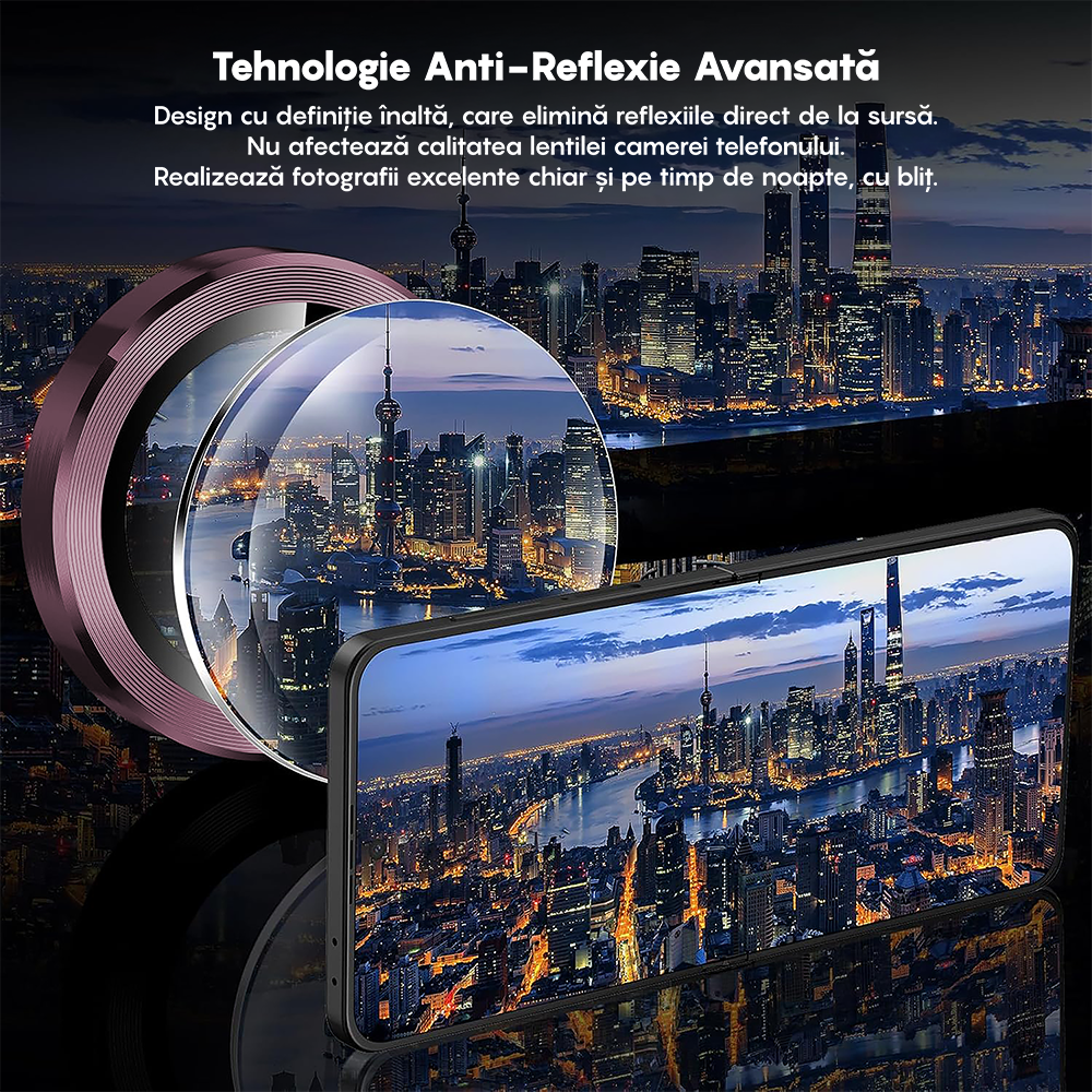 MaxDefense+ Camera Lens Glass Protector - Samsung Galaxy Z Flip7 - Rose