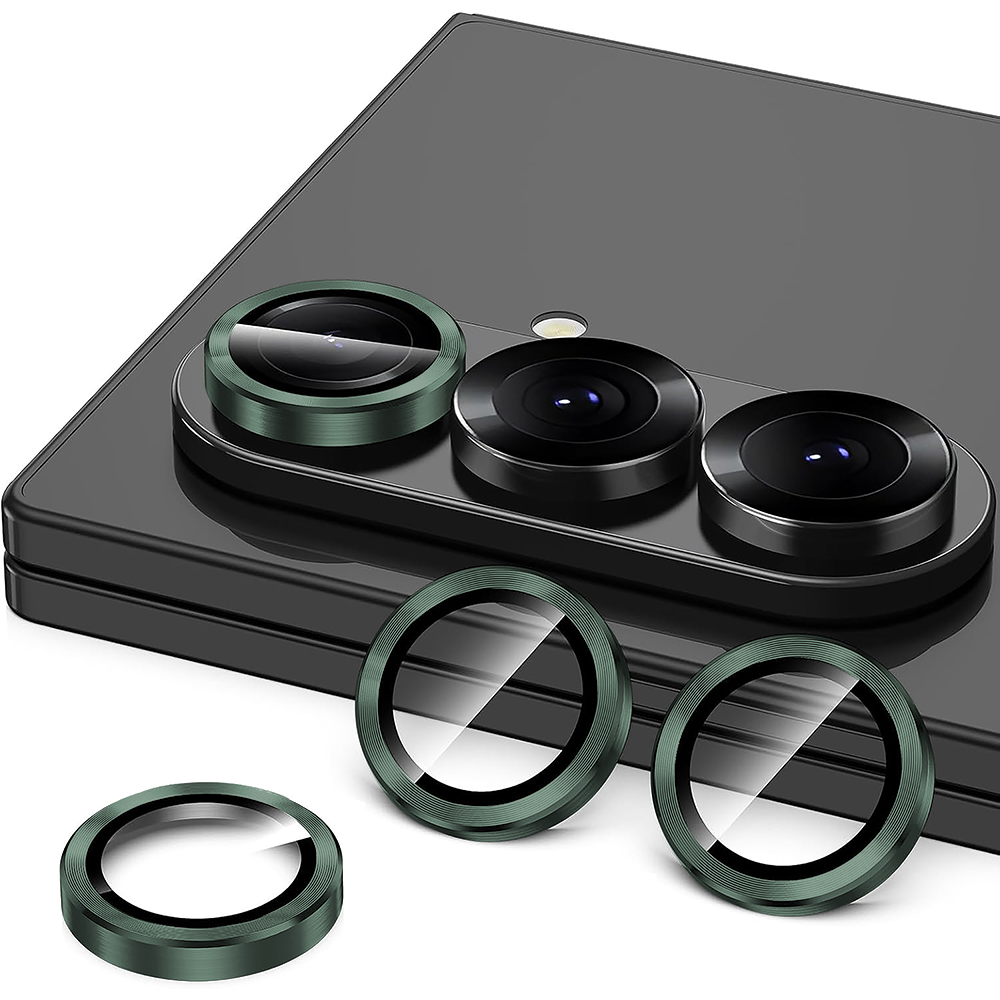 Folie Sticla Lentile Camera MaxDefense+ - Samsung Galaxy Z Fold6 - Verde