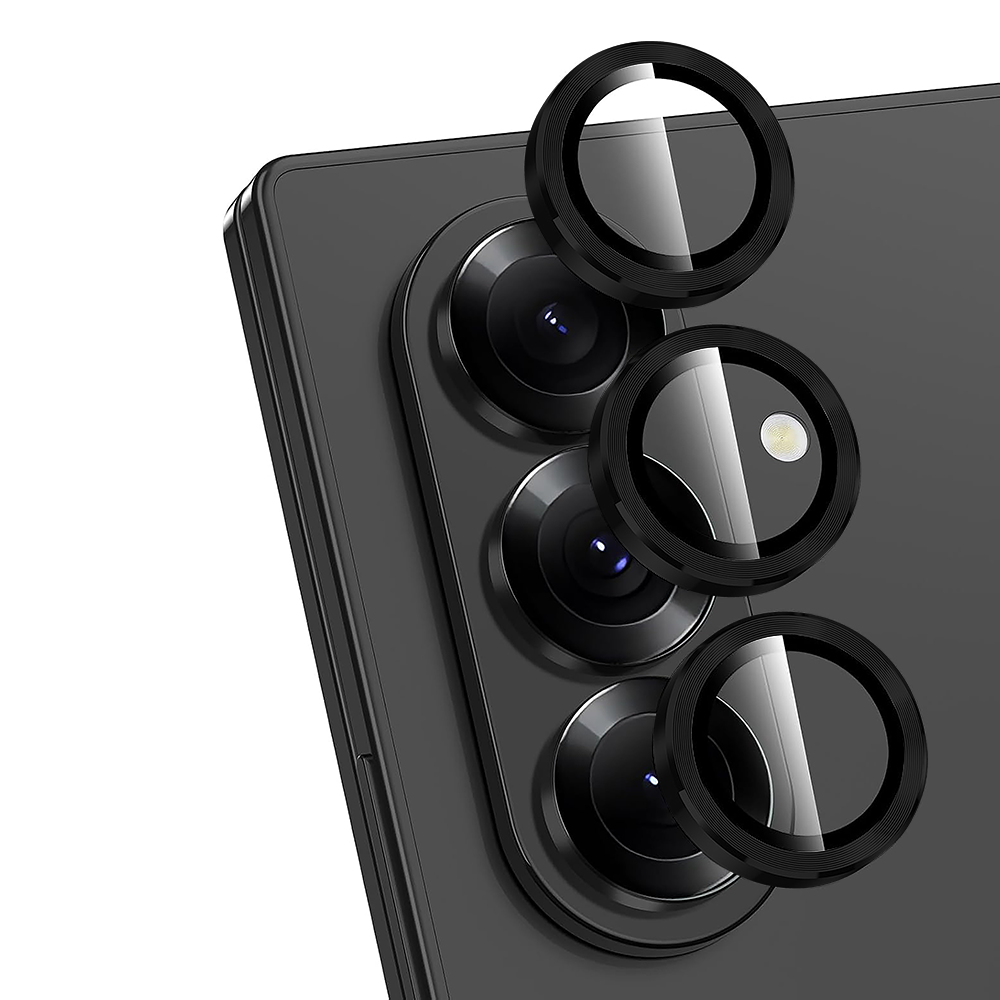MaxDefense+ Camera Lens Glass Film - Samsung Galaxy Z Fold7 - Black