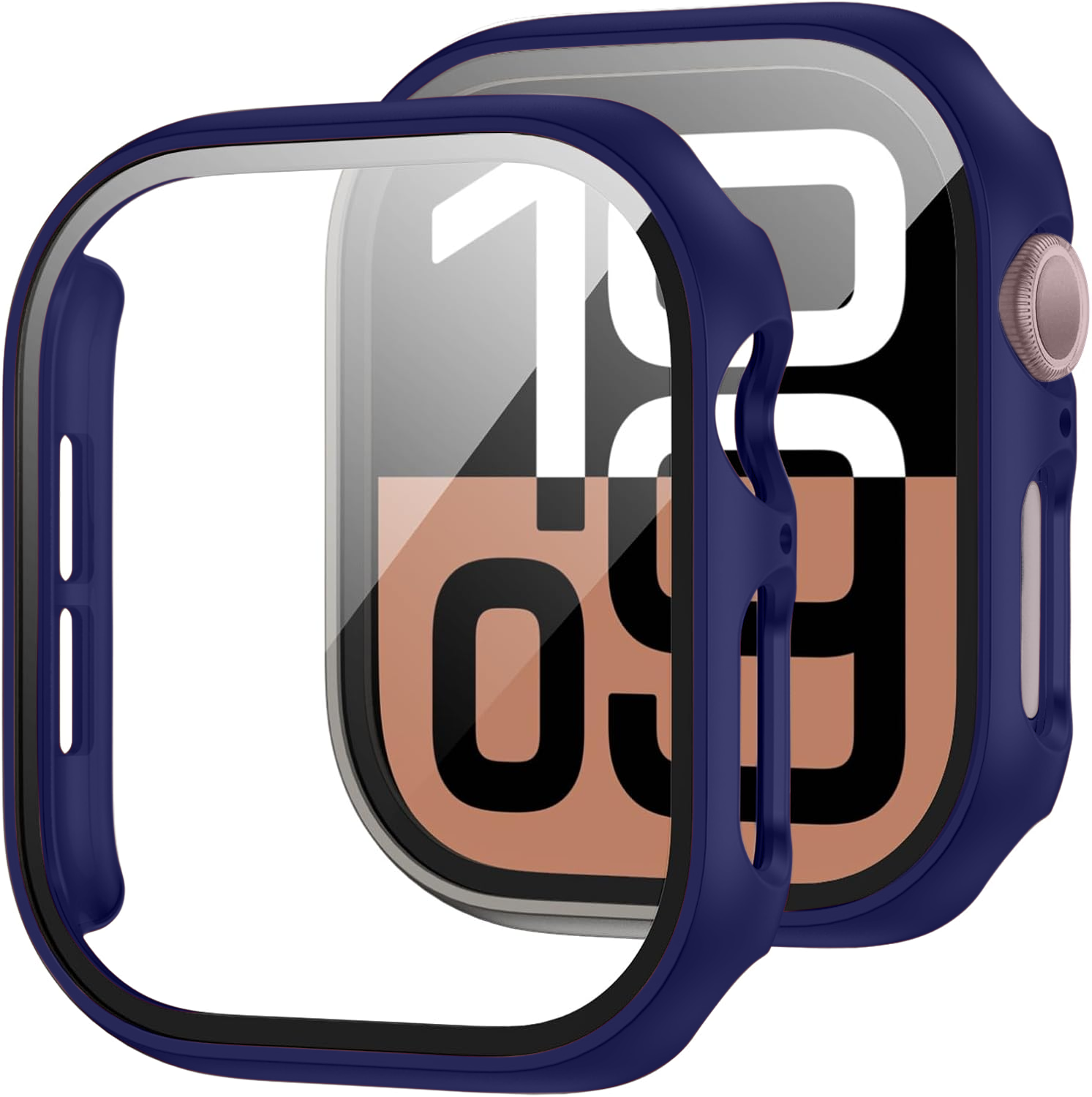 Carcasa 360° (Husa + Folie) - Apple Watch 10/11 - 42MM - Midnight Blue
