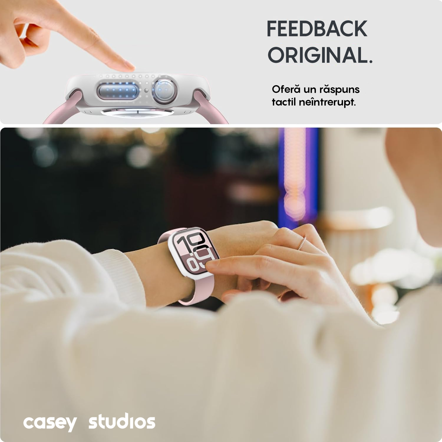 Carcasa 360° (Husa + Folie) - Apple Watch 10/11 - 46MM - Alb