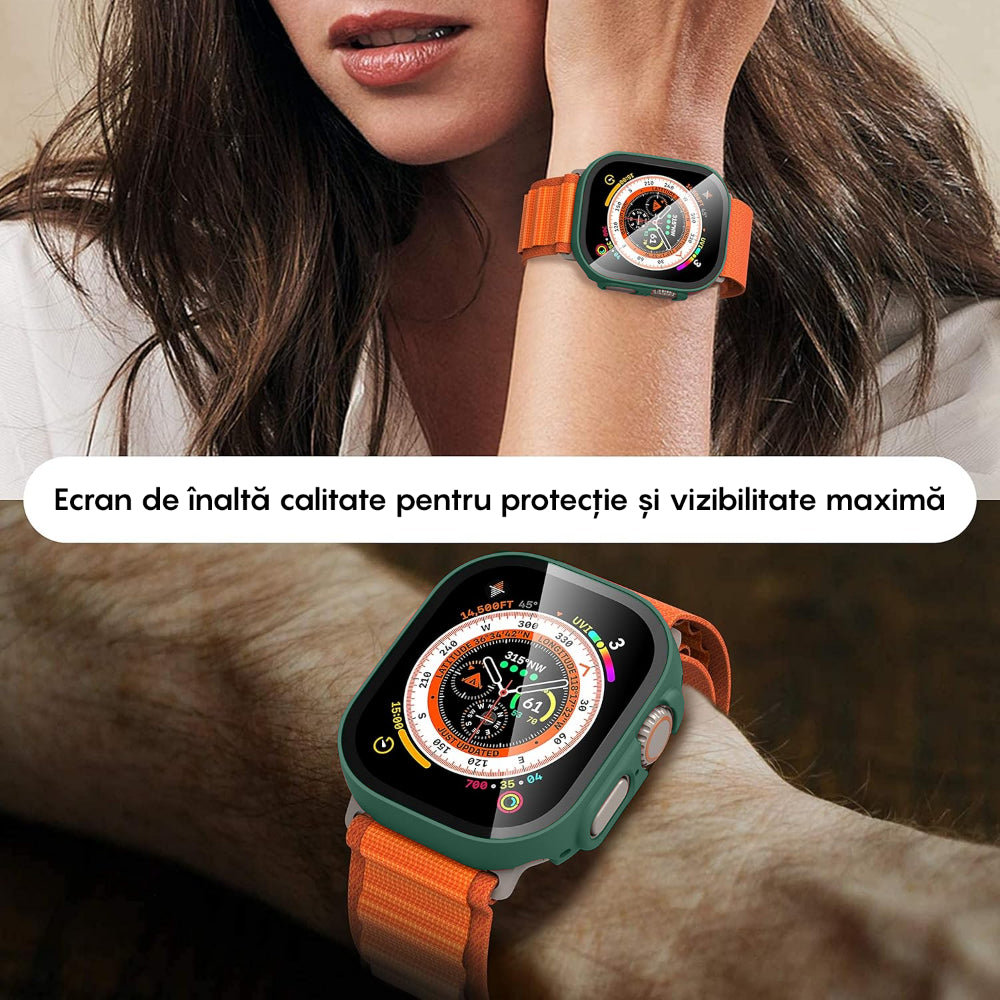 Carcasa 360° (Husa + Folie) - Apple Watch Ultra 1/Ultra 2 - 49MM - Green