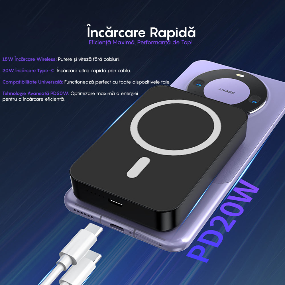 Baterie Externa MagSafe Lagato Energo Pro 5000 mAh