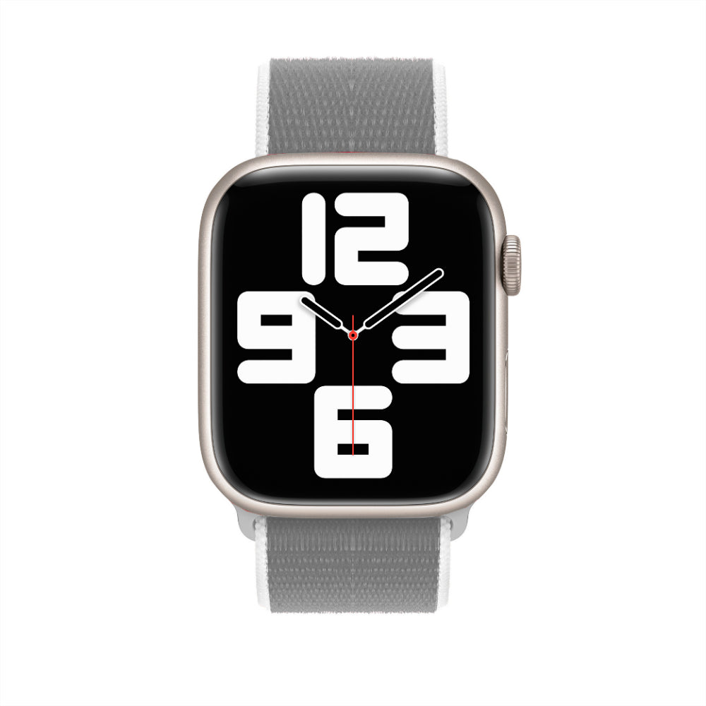Curea Nylon Classic - Apple Watch 1/2/3/4/5/6/7/8/9/10/11/SE/SE2/SE3 - 38/40/41/42 MM - Gray