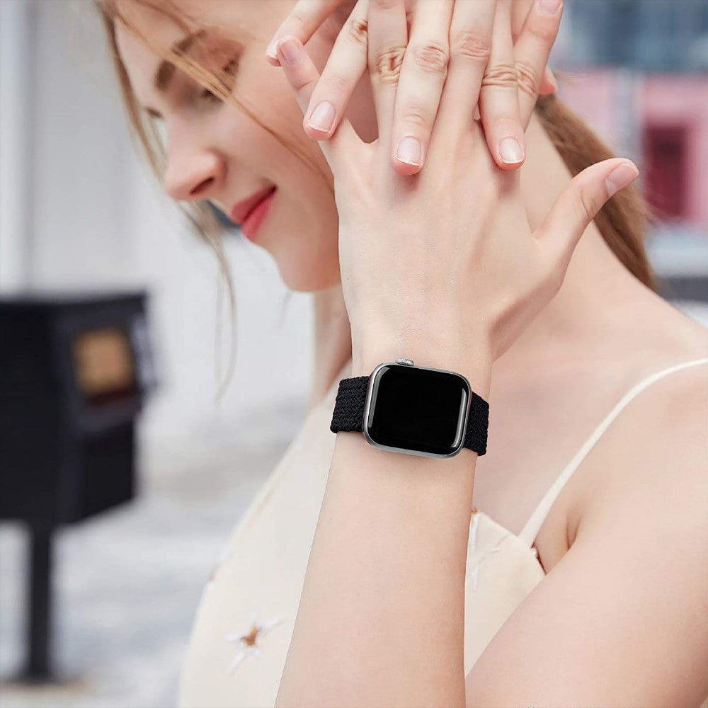 Curea Braided Breeze - Apple Watch 1/2/3/4/5/6/7/8/9/10/11/SE/SE2/SE3/Ultra 1/Ultra 2/Ultra 3 - 42/44/45/46/49 MM - L - Charcoal