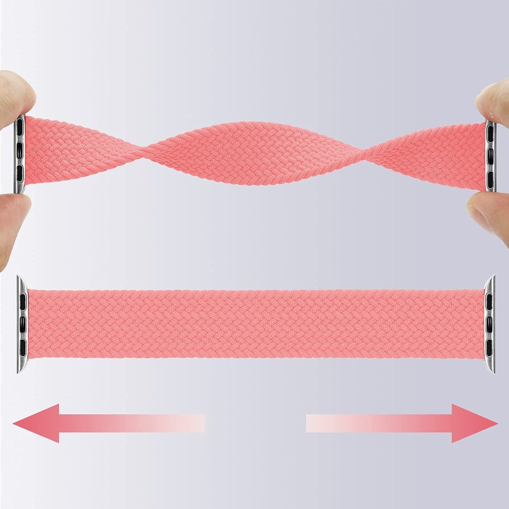 Braided Breeze Band - Apple Watch 1/2/3/4/5/6/7/8/9/10/11/SE/SE2/SE3/Ultra 1/Ultra 2/Ultra 3 - 42/44/45/46/49 MM - L - Pink