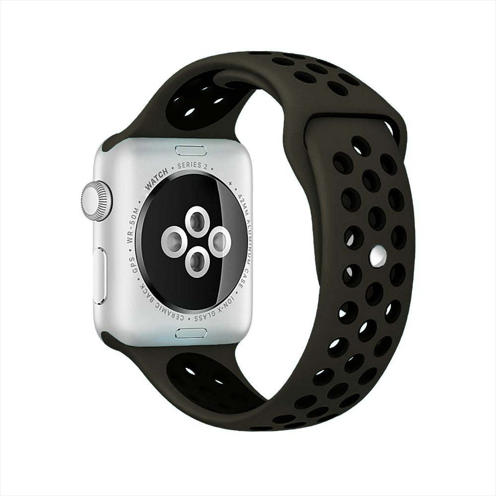 Curea Sport Loop Active - Apple Watch 1/2/3/4/5/6/7/8/9/10/11/SE/SE2/SE3/Ultra 1/Ultra 2/Ultra 3 - 42/44/45/46/49 MM - M/L - Army Green/Black