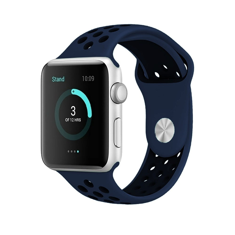 Curea Sport Loop Active - Apple Watch 1/2/3/4/5/6/7/8/9/10/11/SE/SE2/SE3/Ultra 1/Ultra 2/Ultra 3 - 42/44/45/46/49 MM - M/L - Midnight Blue/Black