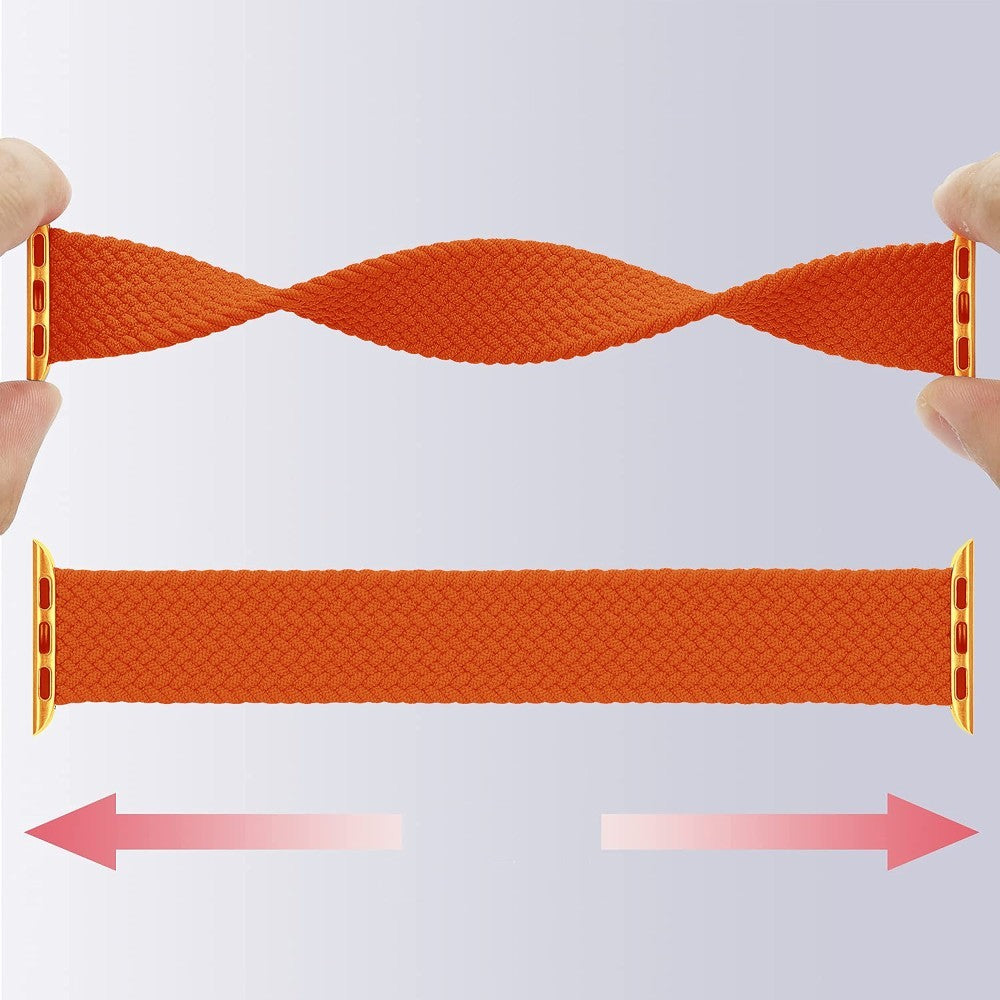 Curea Braided Breeze - Apple Watch 1/2/3/4/5/6/7/8/9/10/11/SE/SE2/SE3/Ultra 1/Ultra 2/Ultra 3 - 42/44/45/46/49 MM - S - Orange