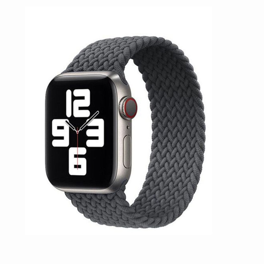 Curea Braided Breeze - Apple Watch 1/2/3/4/5/6/7/8/9/10/11/SE/SE2/SE3/Ultra 1/Ultra 2/Ultra 3 - 42/44/45/46/49 MM - S - Space Gray