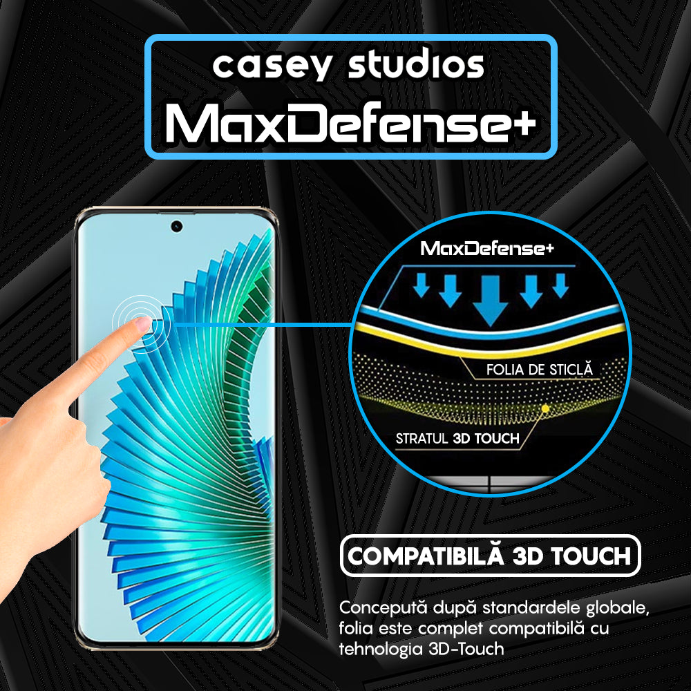 Folie Sticla MaxDefense+ - Honor Magic 6 Lite - Negru