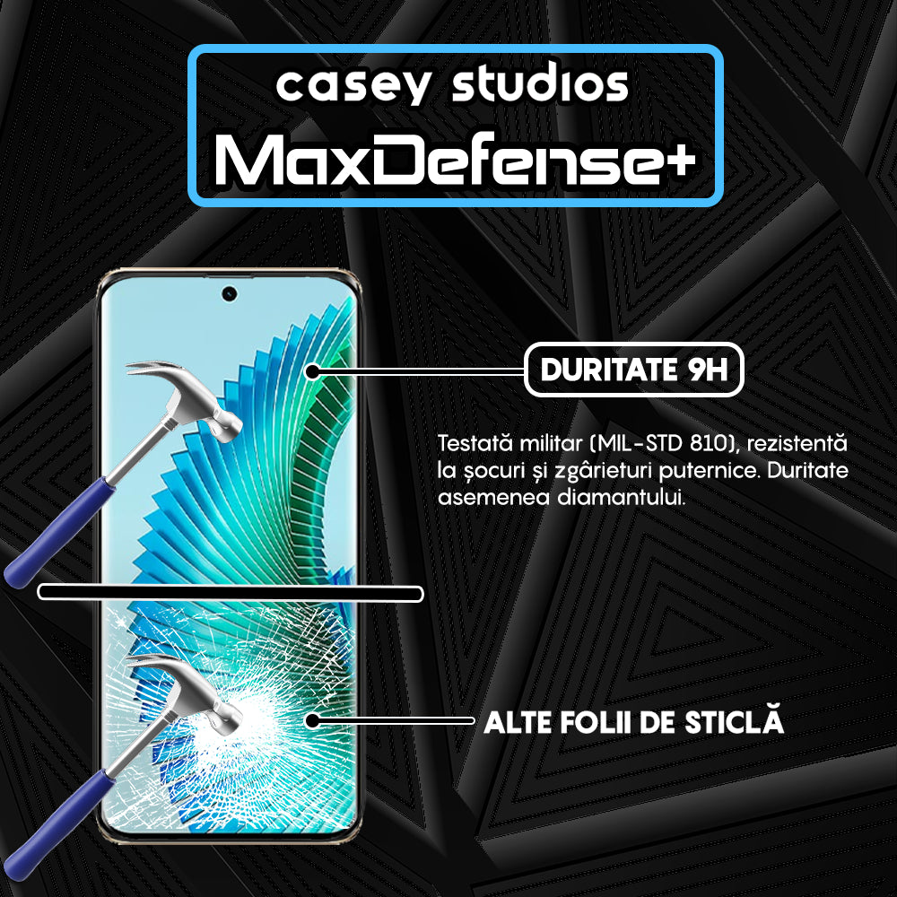 Folie Sticla MaxDefense+ - Honor Magic 6 Lite - Negru
