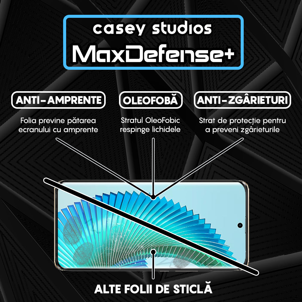Folie Sticla MaxDefense+ - Honor Magic 6 Lite - Negru