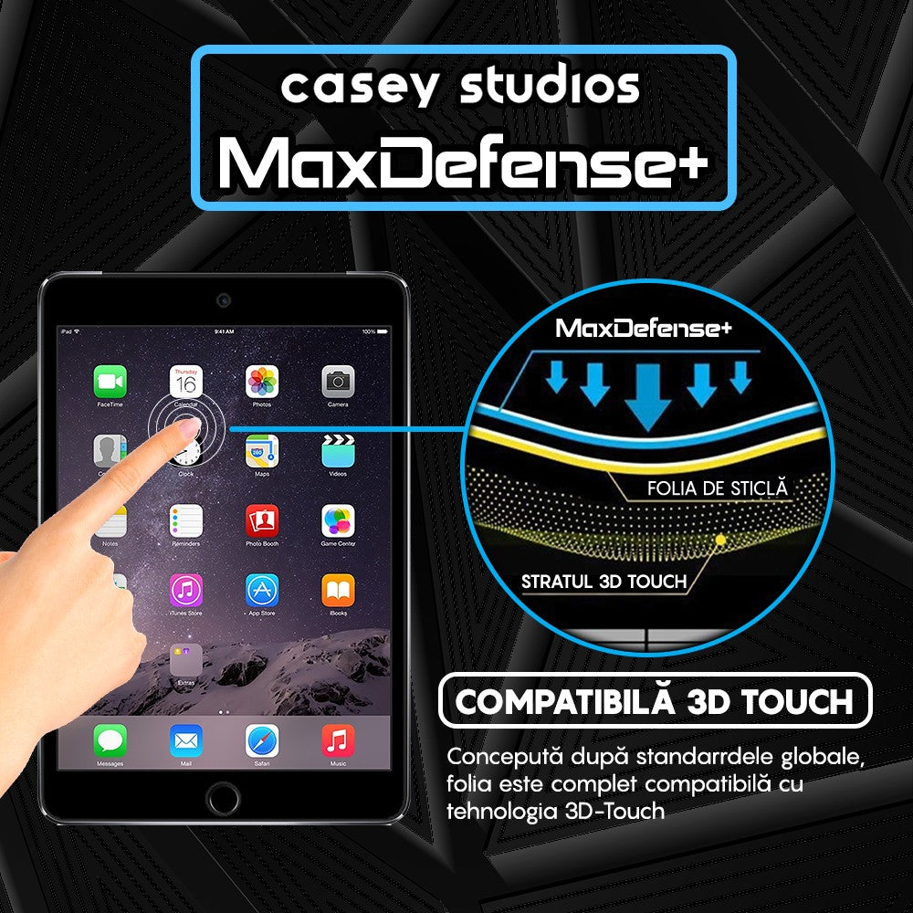 Folie Sticla MaxDefense+ - iPad Mini 2 (2013) 7.9" - Clear