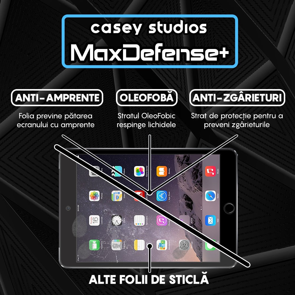 Folie Sticla MaxDefense+ - iPad Mini 2 (2013) 7.9" - Clear