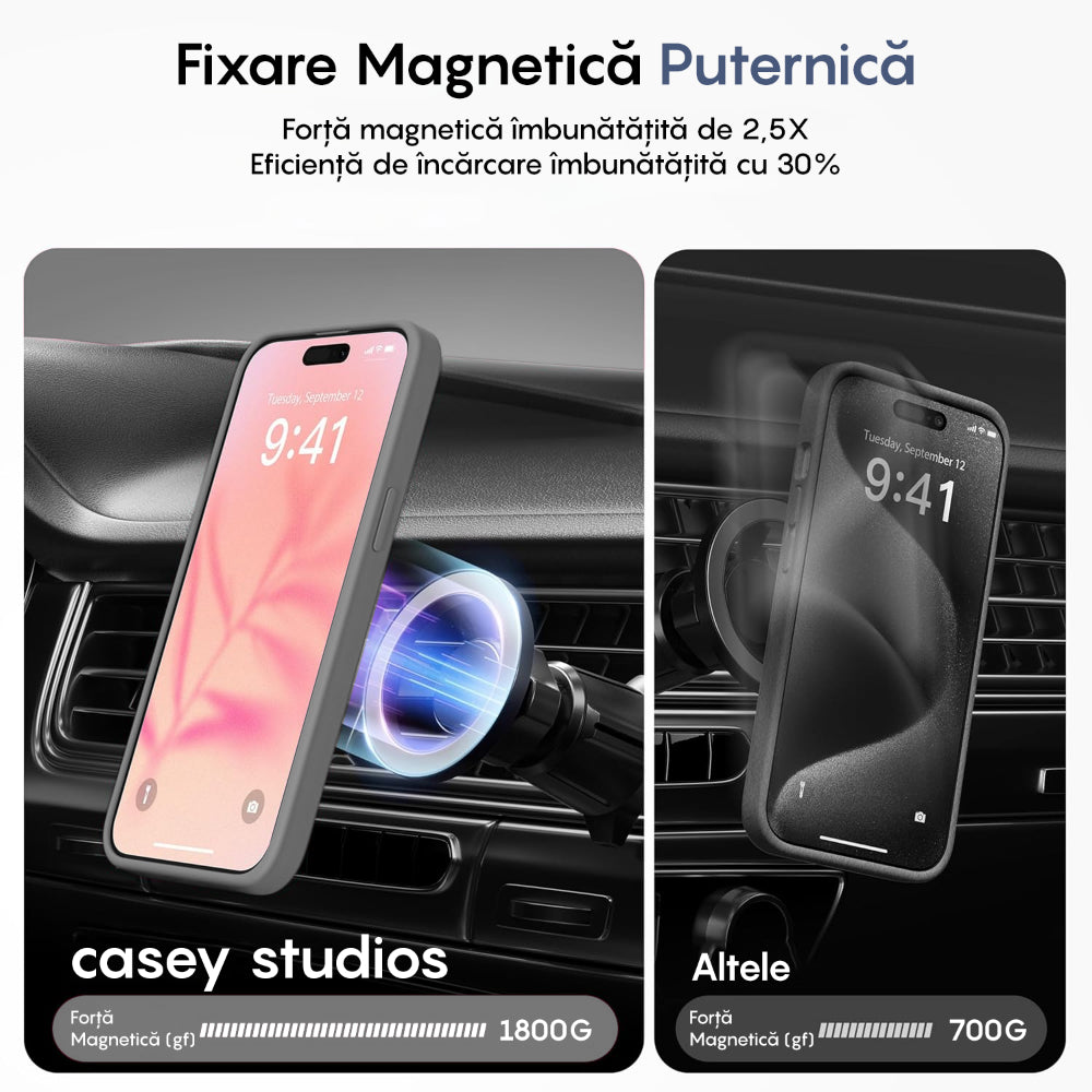 Husa MagSafe - iPhone 12/12 Pro - Light Grey